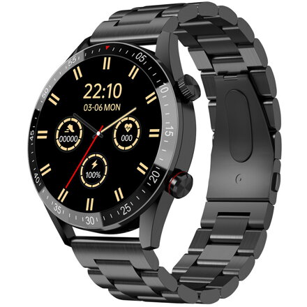 SMARTWATCH MĘSKI Gravity GT4-2 - WYKONYWANIE POŁĄCZEŃ, KROKOMIERZ (sg023b)