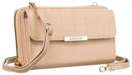 Elegantná mini peňaženka s dlhým odnímateľným popruhom - 4U Cavaldi