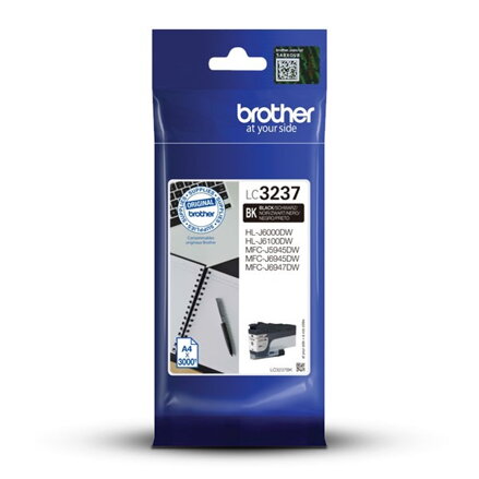 Brother originál ink LC-3237BK, black, 3000str., Brother MFC-J5945DW, MFC-J6945DW, MFC-J6947DW, čierna